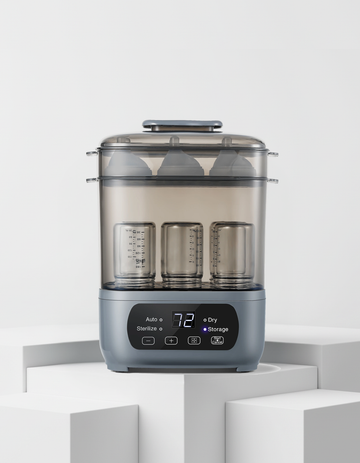 Premium 4-in-1 Electric Steam Sterilizer and Dryer | Large Capacity Bottle Sanitizer