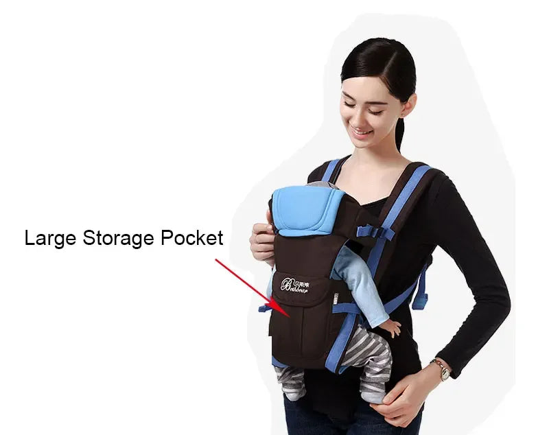 4-in-1 Ergonomic Baby Backpack Carrier