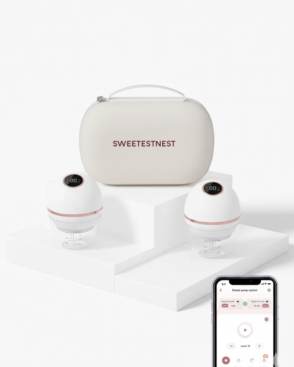 2025 SweetestNest Mobile Hands-Free Breast Pump S39