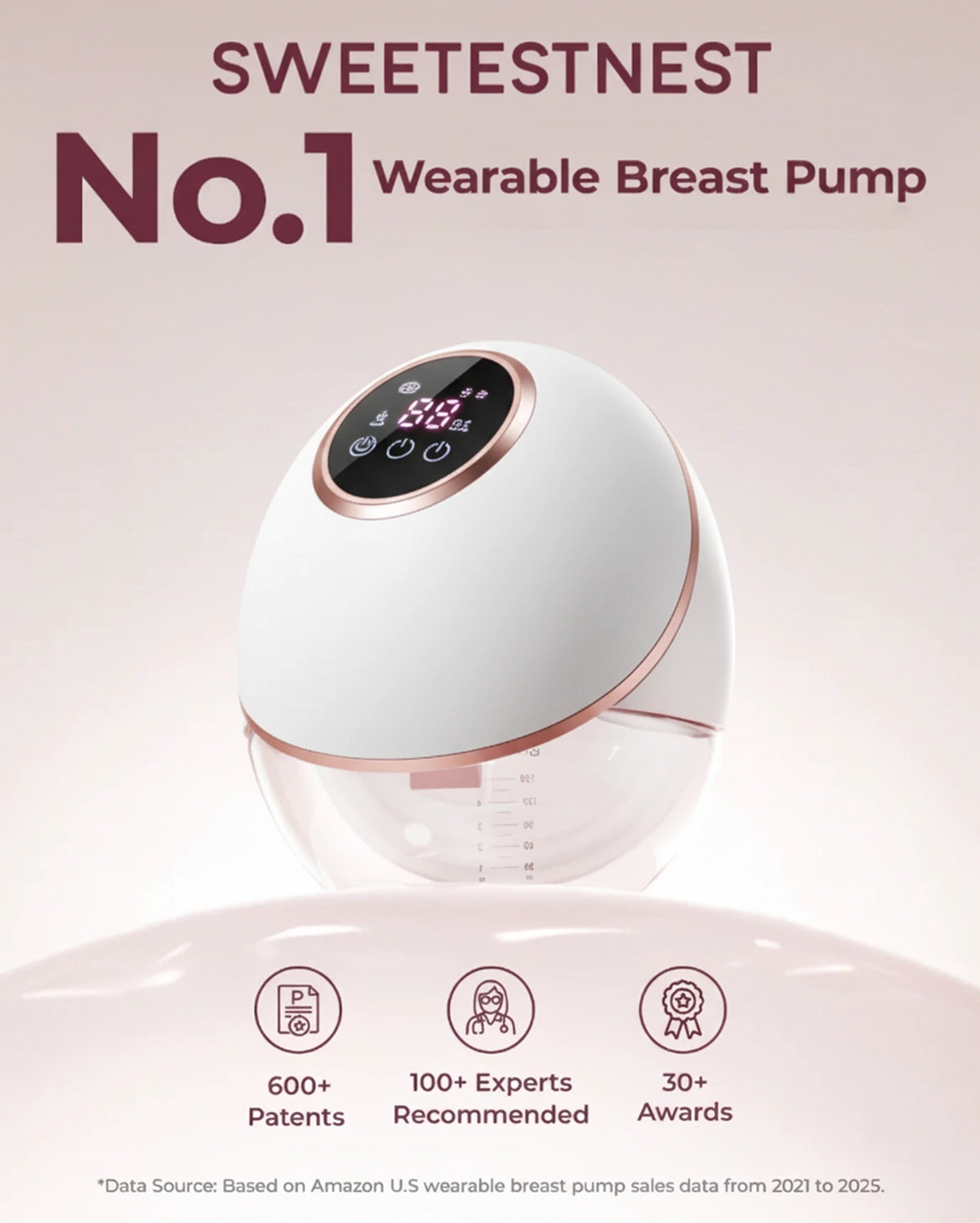 2025 SweetestNest Mobile Hands-Free Breast Pump S39