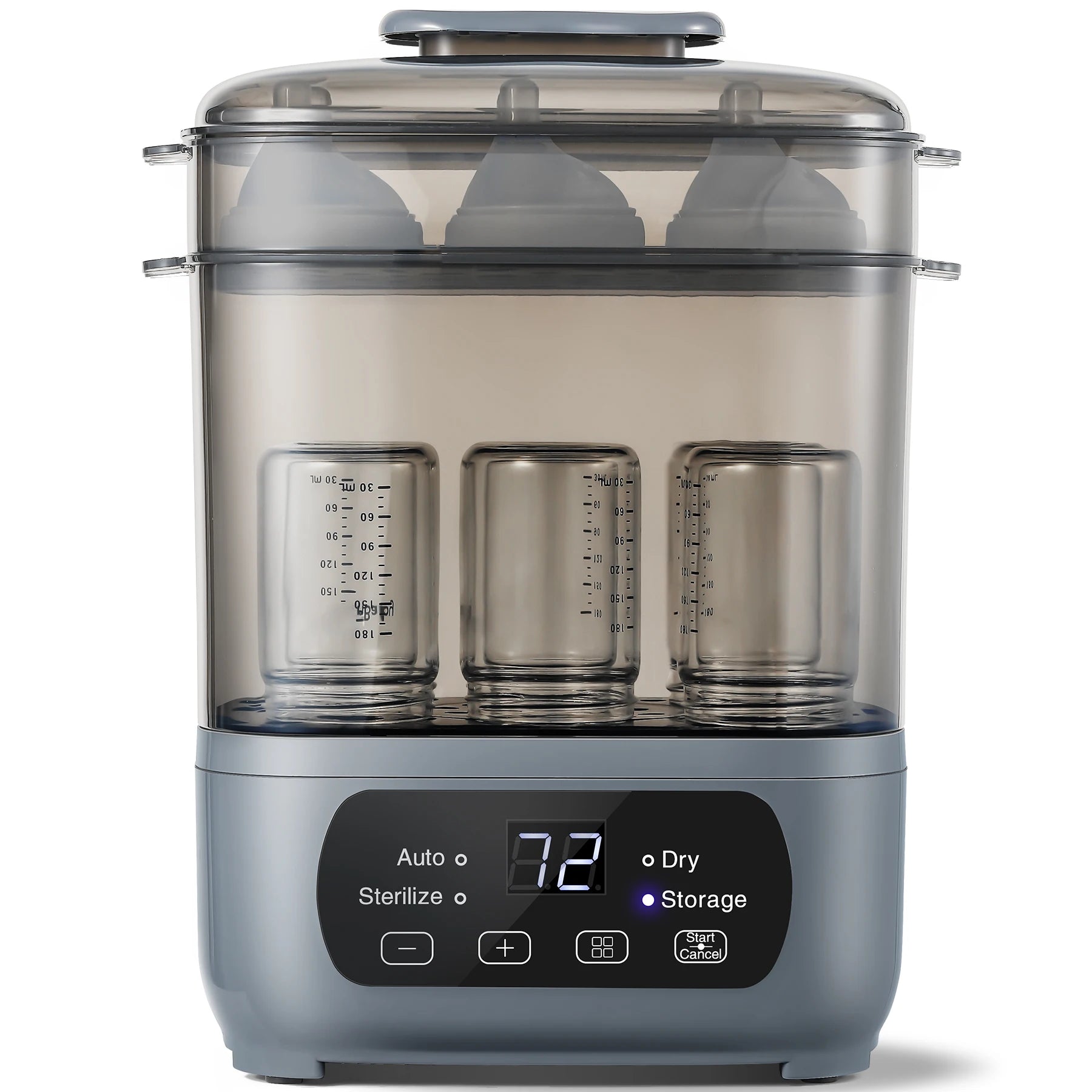 Premium 4-in-1 Electric Steam Sterilizer and Dryer | Large Capacity Bottle Sanitizer