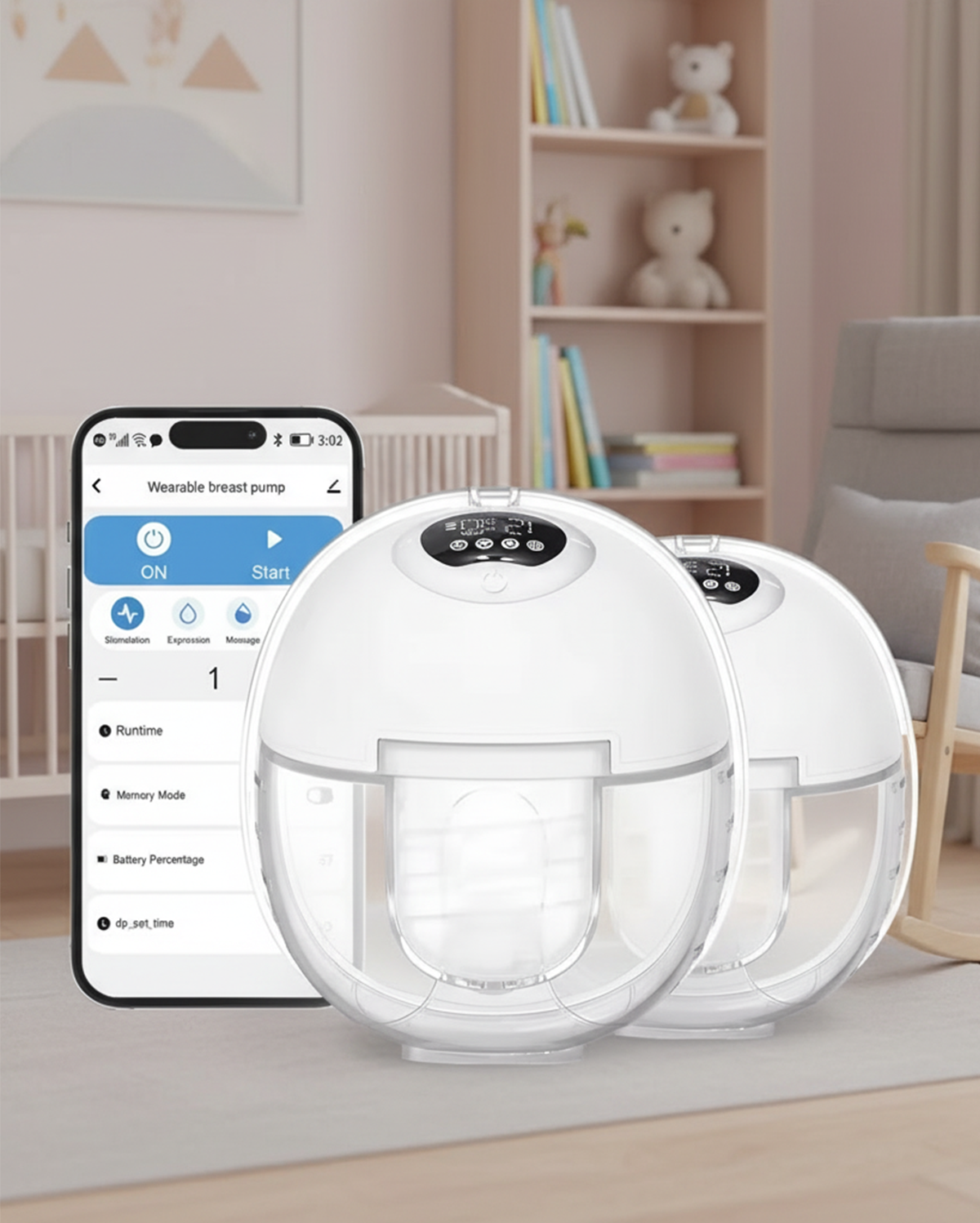 2025 SweetestNest Mobile Hands-Free Breast Pump S39